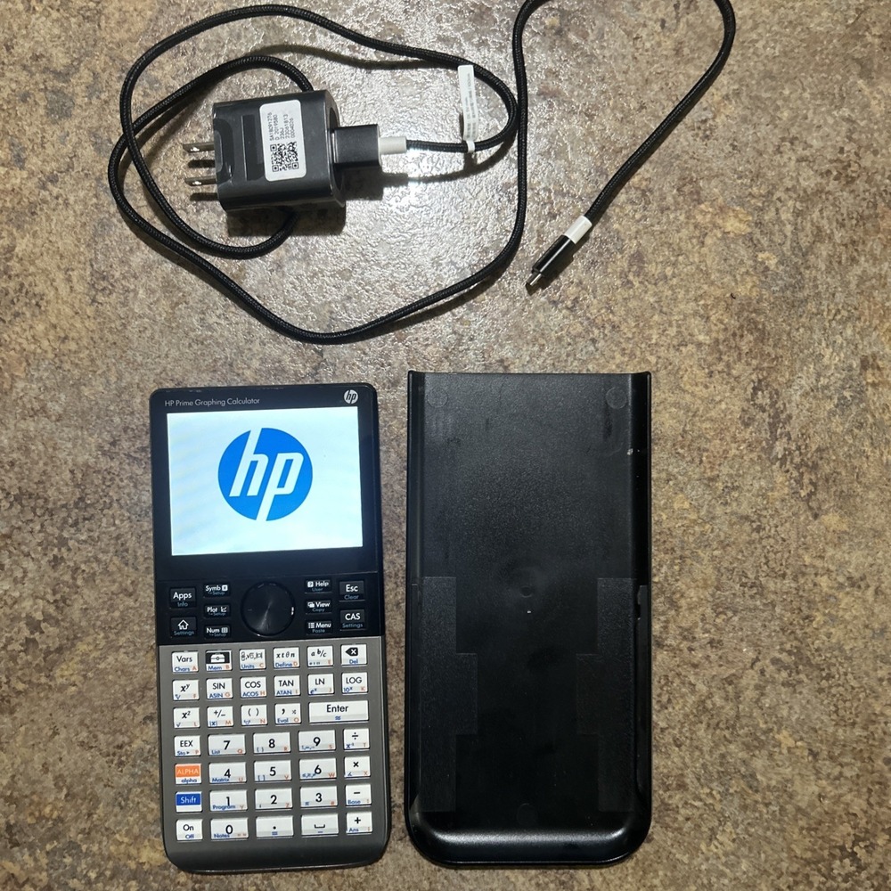 HP Prime Graphing Calculator With USB Cable New Battery! Works! Tested! See PICS